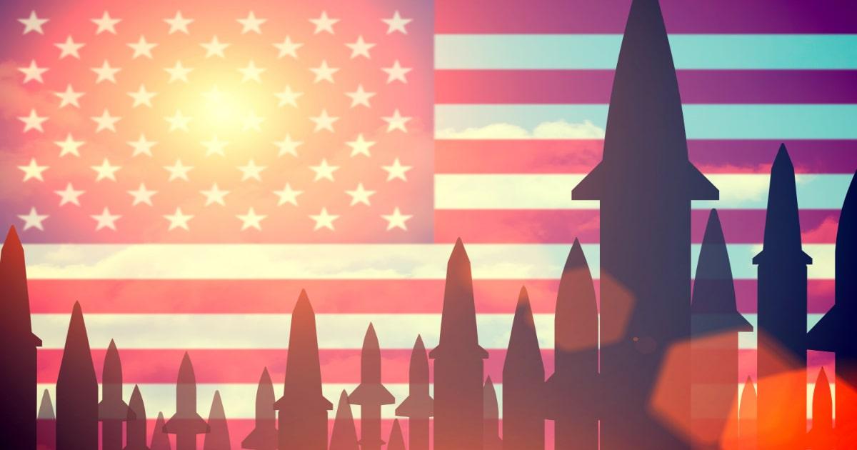 america nuclear missile flag