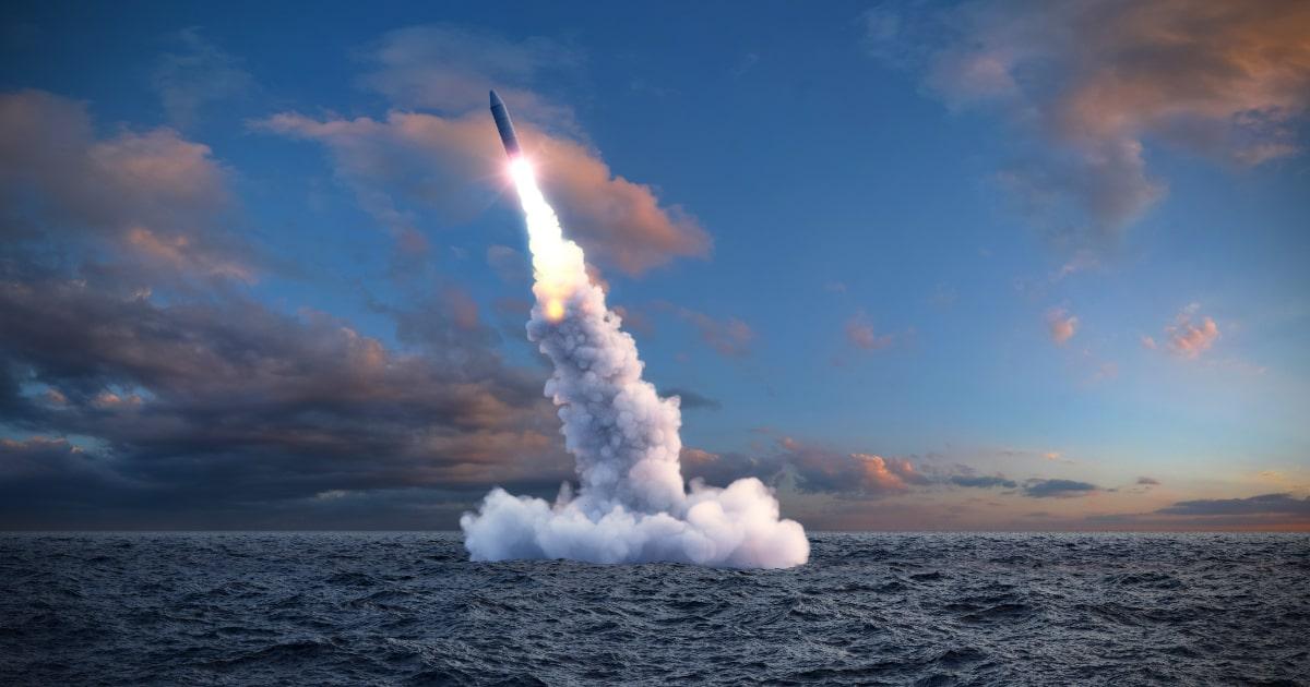ballistic missile launch nuclear sea