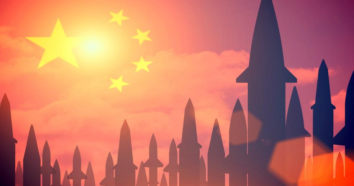 china nuclear missile flag
