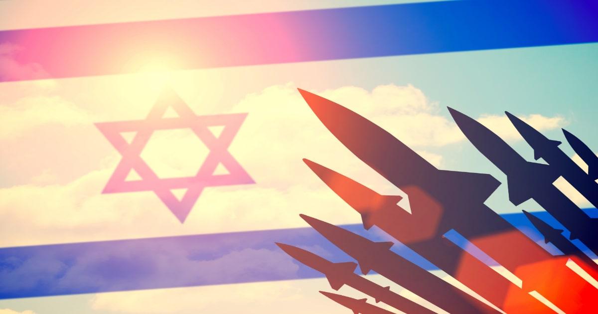 israel nuclear missile flag