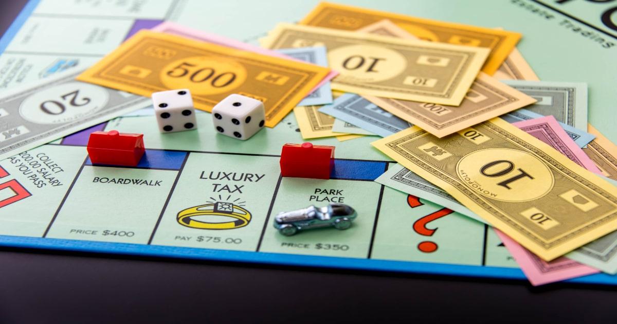 monopoly board game close up