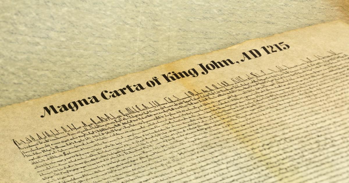 old document of magna carta